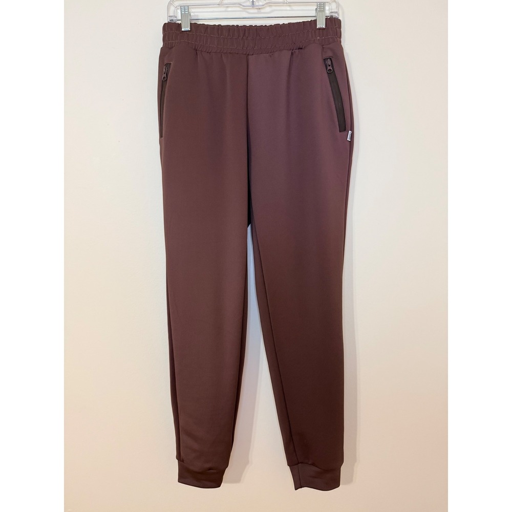 Laundry by Shelli Segal Womens Brown Jogger Pants Medium Zipper Pockets RN151268